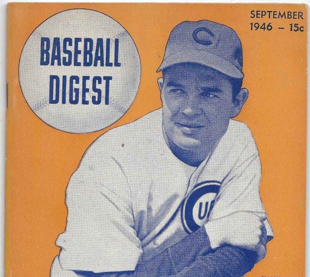 1946 SEPTEMBER Baseball Digest magazine Hank Wyse, Chicago Cubs VGNL | eBay