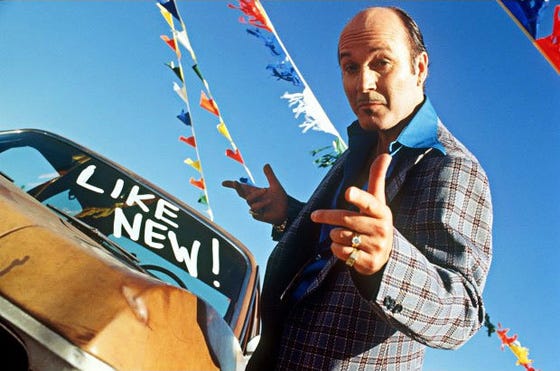 The Secrets of Selling Like a Skeazy, Slimy Used Car Salesman