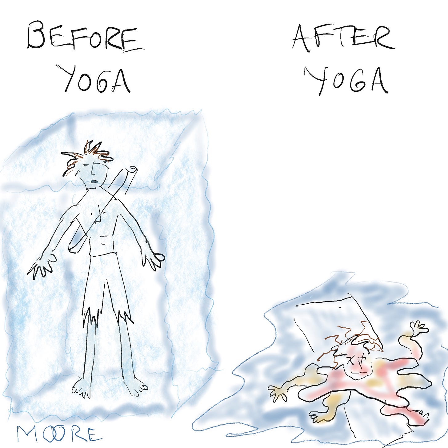 before yoga, after yoga