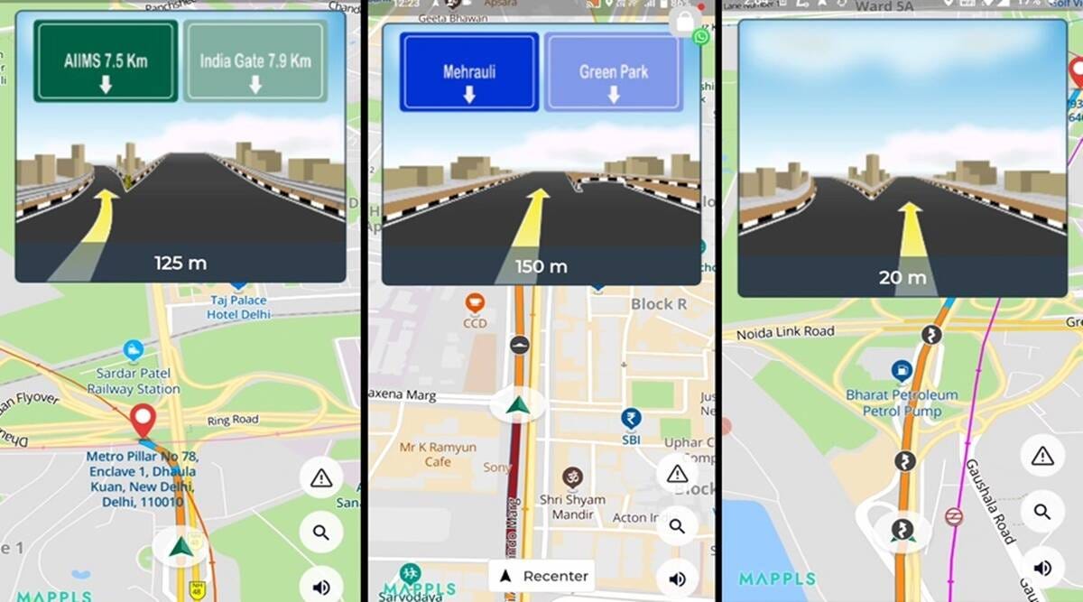 MapMyIndia introduces 'Junction View' feature for Mappls app | Technology  News,The Indian Express