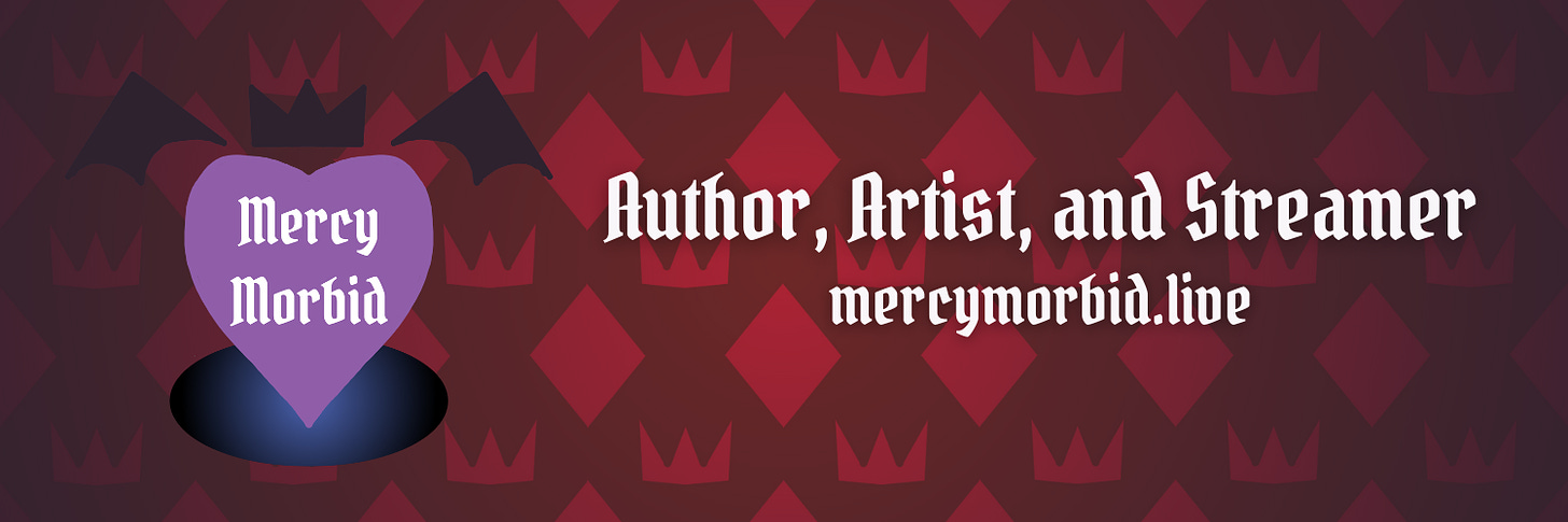 Mercy Morbid: author, artist and vtuber