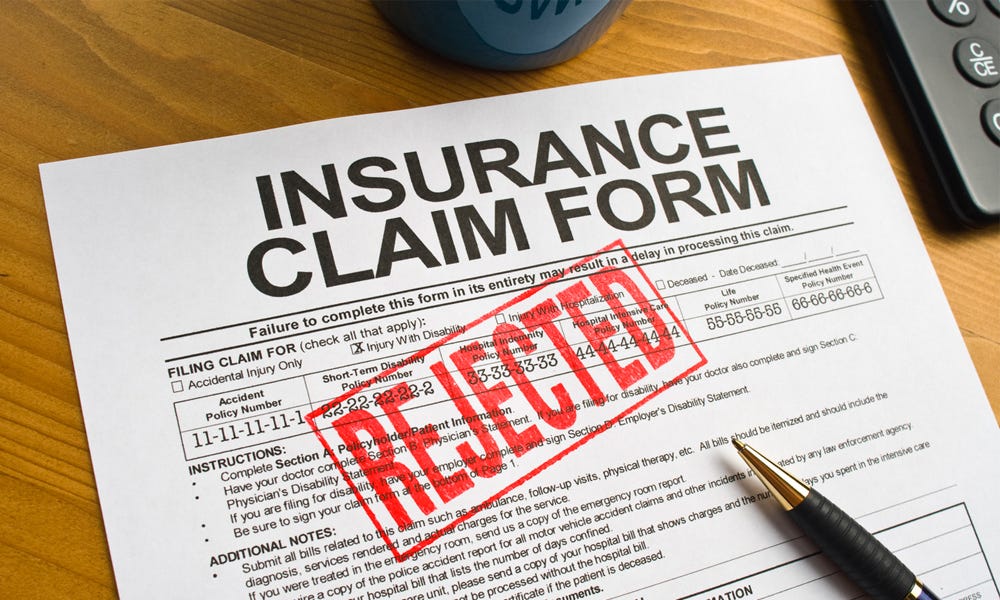 What To Do When Insurance Claims are Rejected