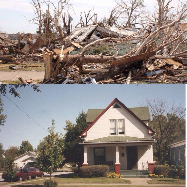My little house in Joplin- before and after the tornado. | House fire ...