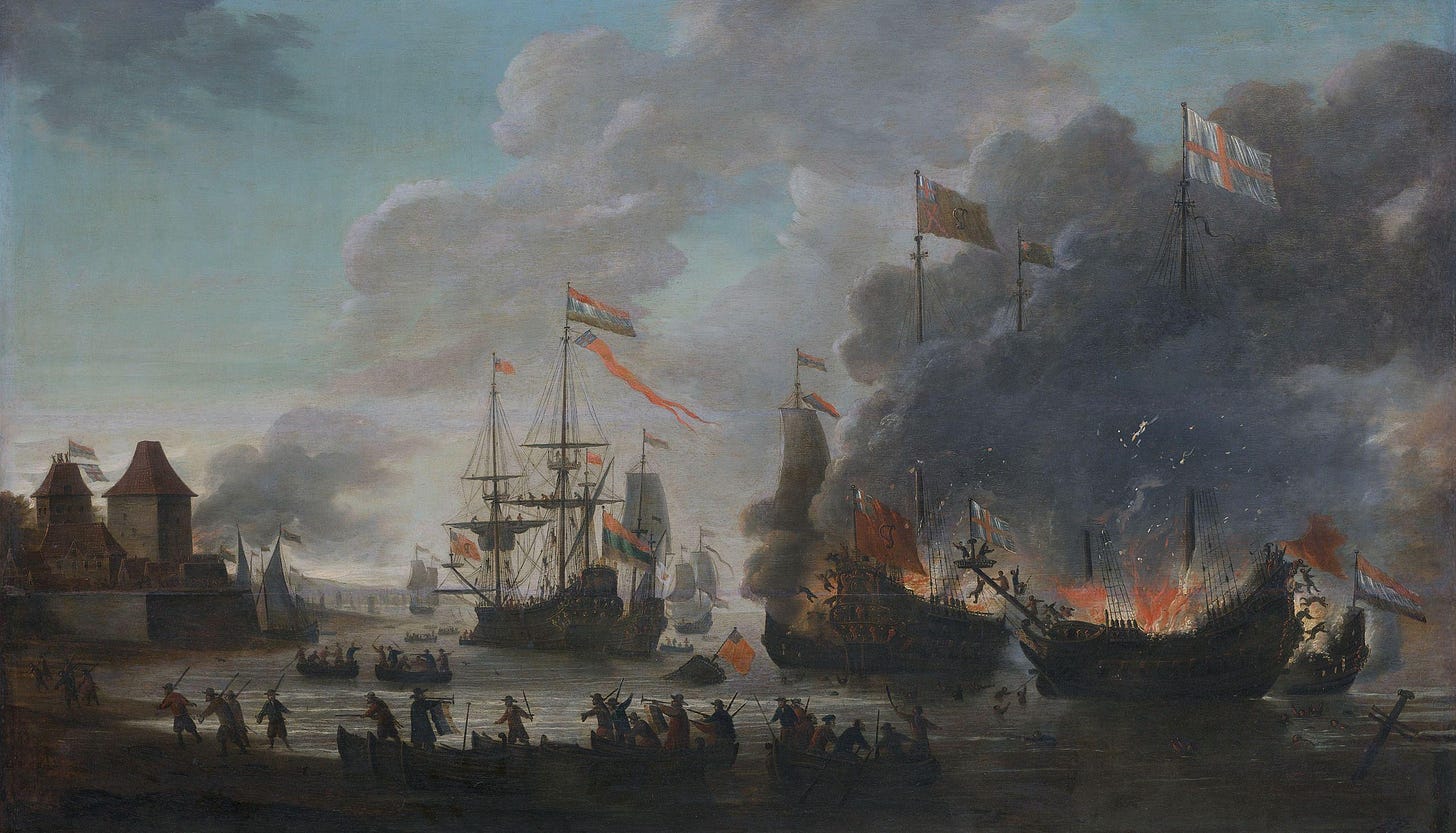 TDIH: June 14, 1667, The Raid on the Medway by the Dutch fleet in the ...