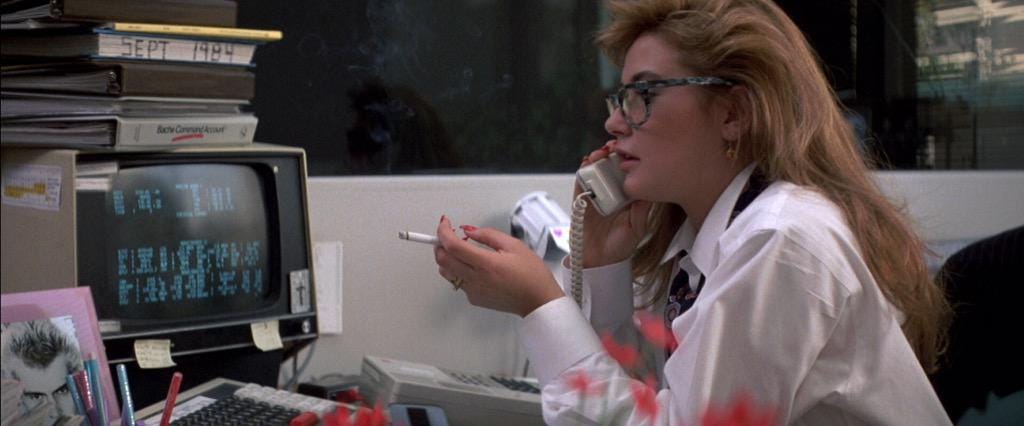 Jordi Sinclair on Twitter: "Watching St Elmo's Fire - Demi Moore smoking a  big fat cigarette at her work desk. Man, the 80's rocked.  http://t.co/1ucgZl0Ufv" / Twitter