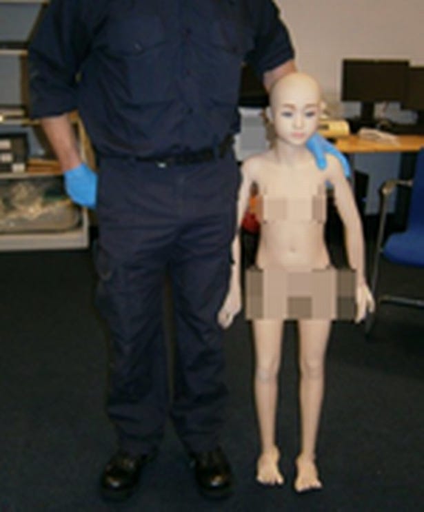 Loner who smuggled child sex doll is allowed to walk free - Plymouth Live