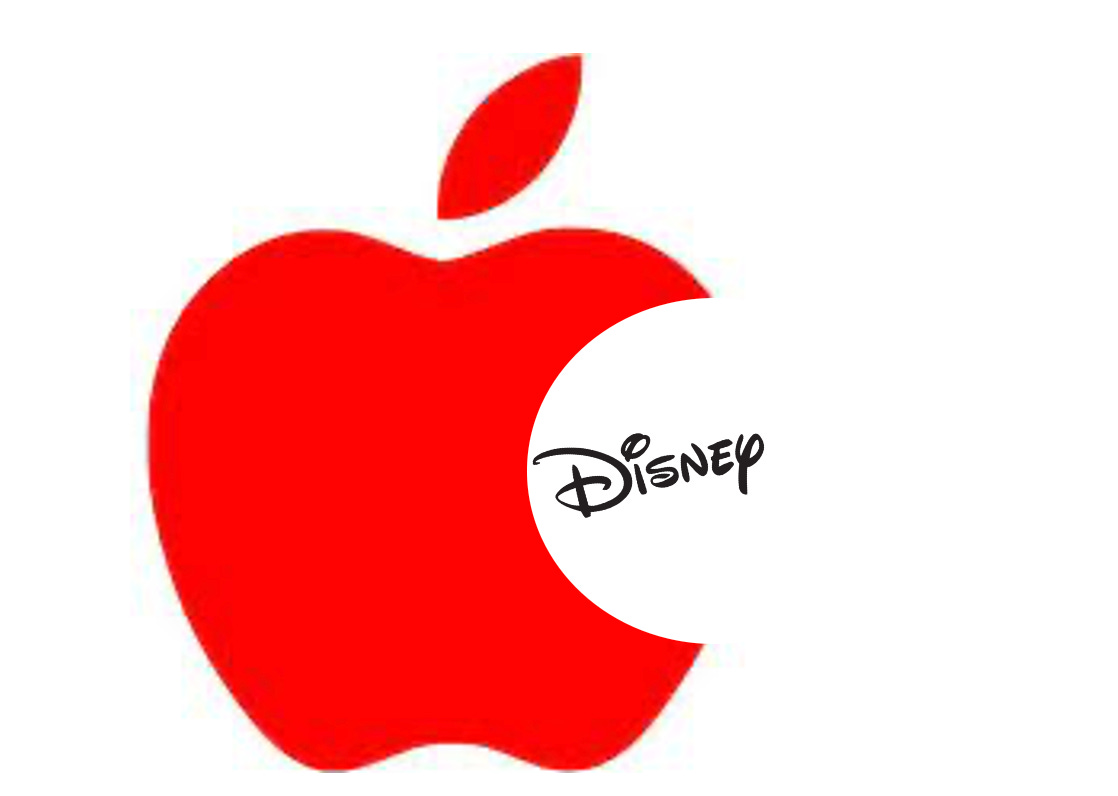 Image of Disney and Apple logos