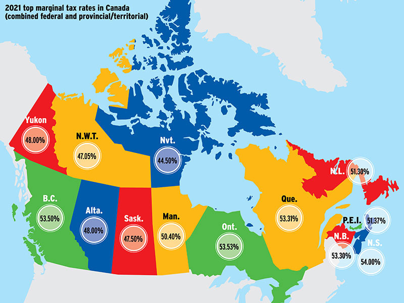 canada high income tax rates