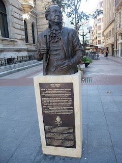 John Adams US President statue in Bilbao Private Tours with Aitor Delgado Basque Tour Guide