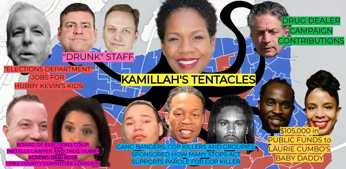 Coke Corruption and Kamillah: NYC Council's Hanks tied to accused drug kingpin Ettore Mazzei. DA McMahon and Sen. Spanton still back her. Coke Corruption and Kamillah: NYC Council's Hanks tied to accused drug kingpin Ettore Mazzei. DA McMahon and Sen. Spanton still back her.