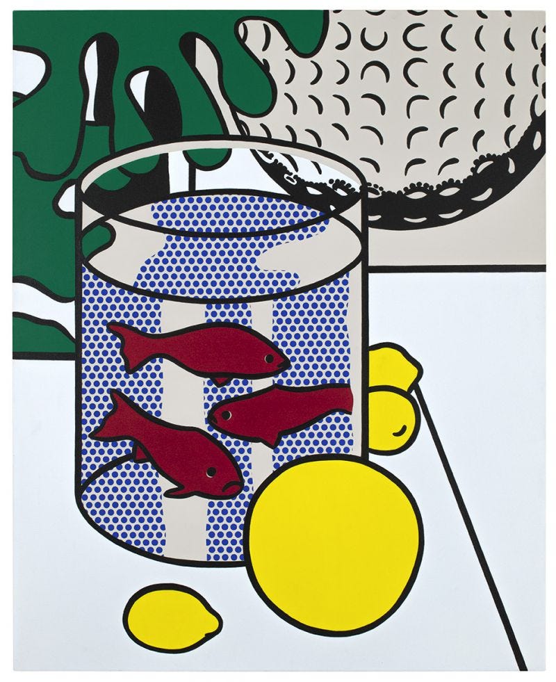 Still Life with Goldfish, 1972 (RLCR 2082) | Catalogue entry | Roy  Lichtenstein: A Catalogue Raisonné