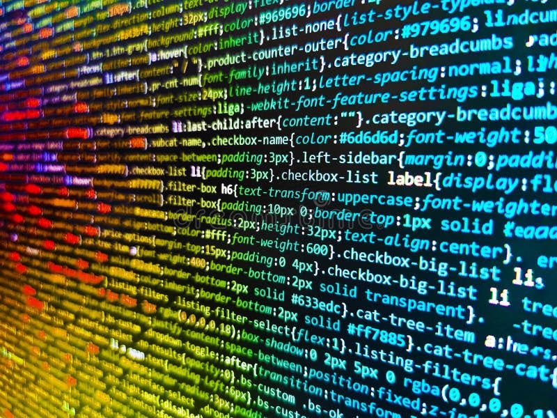 Programming Source Code Abstract Screen of Software Developer. Programming  Code Abstract Background Screen of Software Stock Image - Image of develop,  internet: 227354445