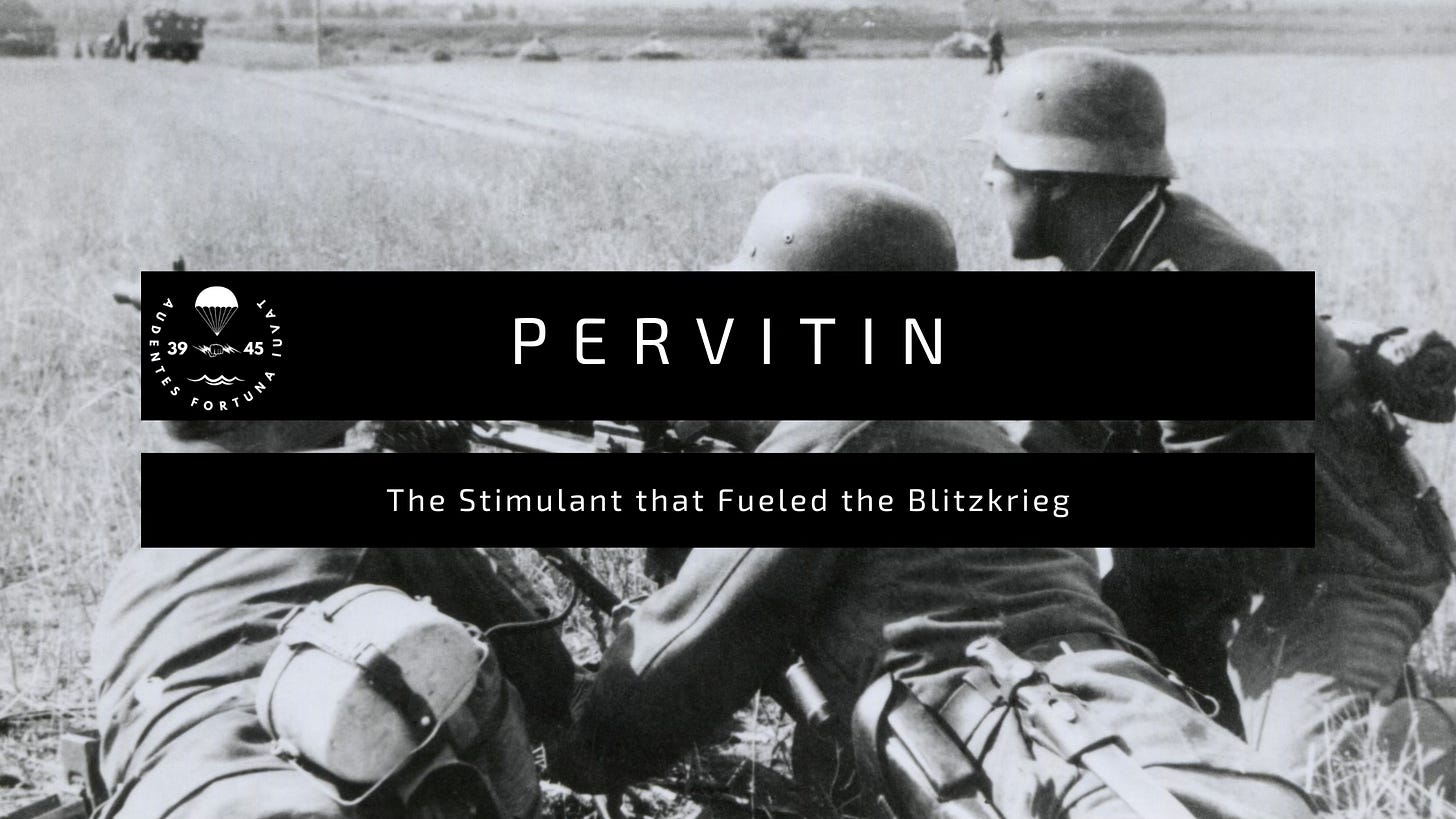 Marketed initially as a performance enhancer, Pervitin quickly became the "secret weapon" of the Wehrmacht, with soldiers, pilots, and tank crew