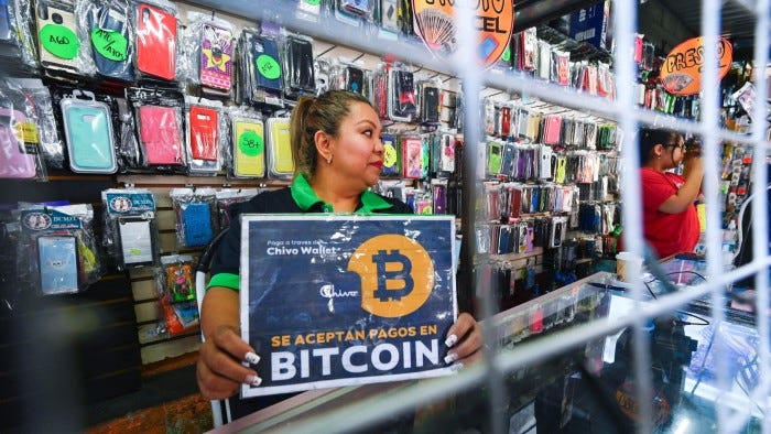 Photo of El Salvador’s Bitcoin city, representing policy shifts toward voluntary Bitcoin acceptance in exchange for IMF funding.