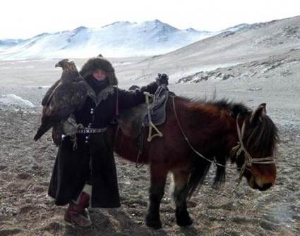 FIG 2.4. Lauren McGough, American eagle huntress in Mongolia, 2009-2013