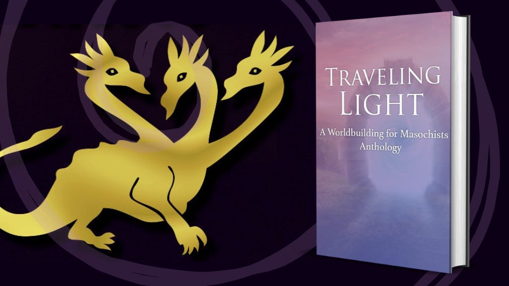 Golden dragon and mock-up book cover on a swirling purple background