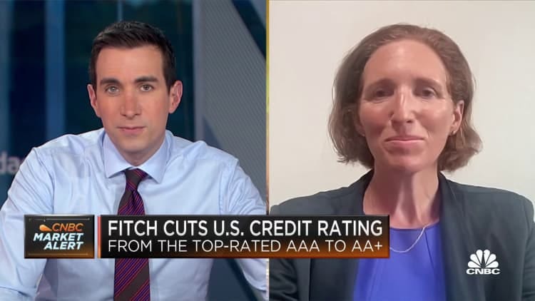 Fitch downgrades U.S. long-term rating to AA+ from AAA