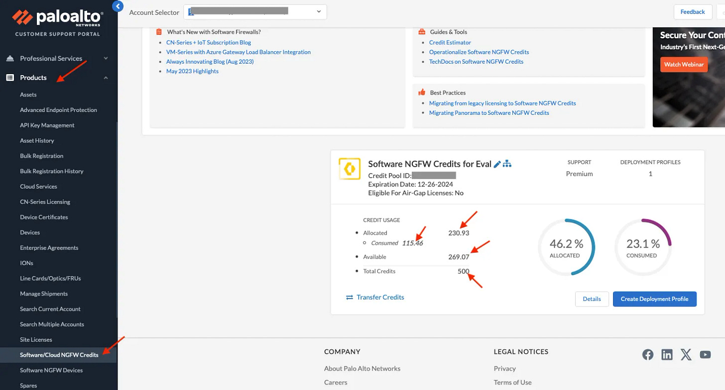 Verify your credits