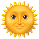 🌞 Sun with Face on Apple iOS 11.2