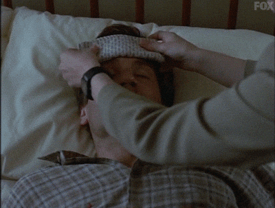 A small video clip of Scully placing a washcloth on Mulder's head while he's in a hospital bed. This isn't the first or last time one of both of this due needs medical attention.
