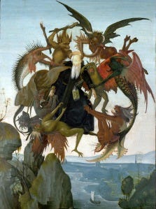 The Torment of St. Anthony by Michelangelo (photo courtesy of Wikimedia Commons)
