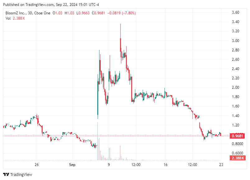 TradingView chart