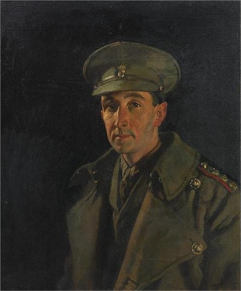 Portrait of Captain Wood of the Royal Inniskilling Fusiliers, 1919 - William Orpen