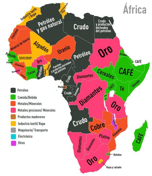 Fogonazos: El mapa de los recursos de África