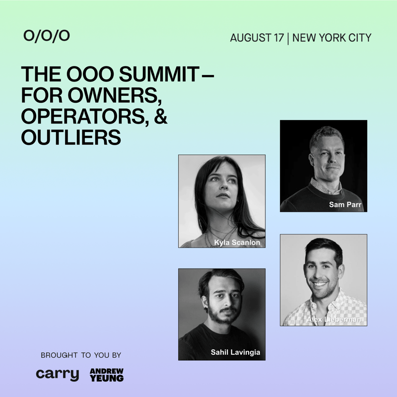 Cover Image for The OOO Summit - For Owners, Operators, Outliers