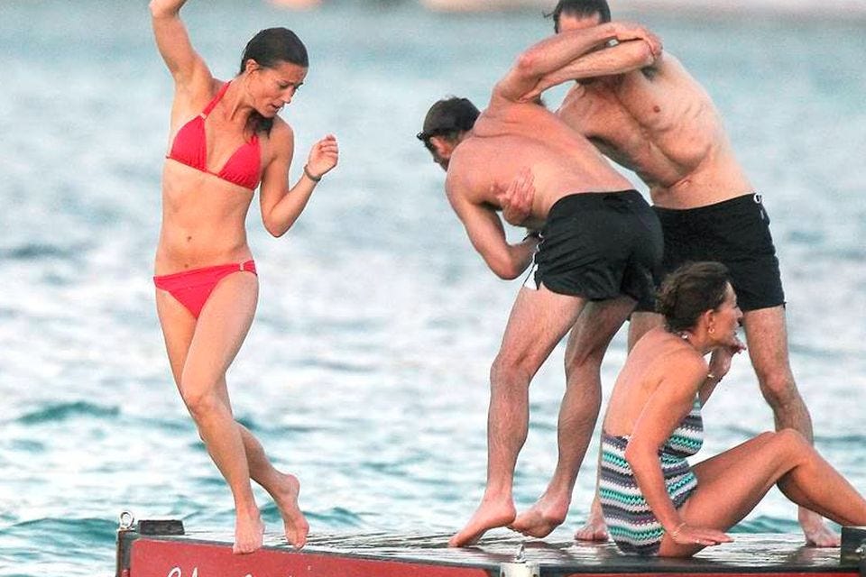 Pippa Middleton rocks red bikini on St Barts holiday with famous ...