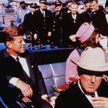 john and jackie kennedy with john connally in automobile