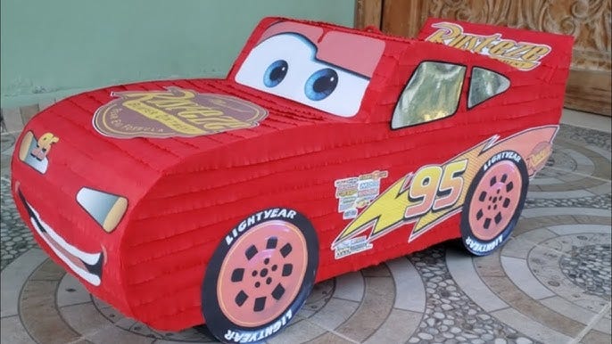 Como Decorar una PIÑATA RAYO MCQUEEN? | Piñata CARS! | [Mira como lo  Hicimos] - YouTube