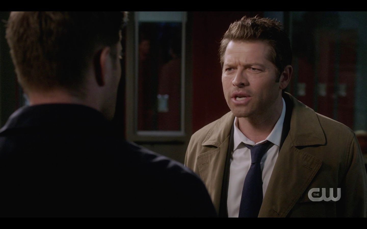 Cas reacts to Dean Winchester scoff SPN Raising Hell