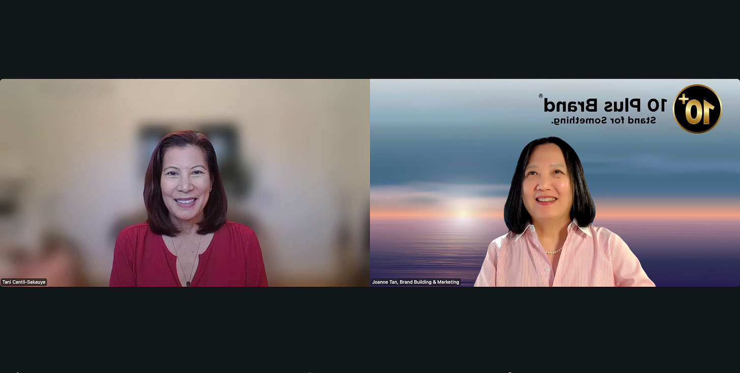 Joanne Z. Tan interviews former Chief Justice of California Supreme Court Tan Cantil-Sakauye, 10 Plus Podcast, Interviews of Notables and Influencers