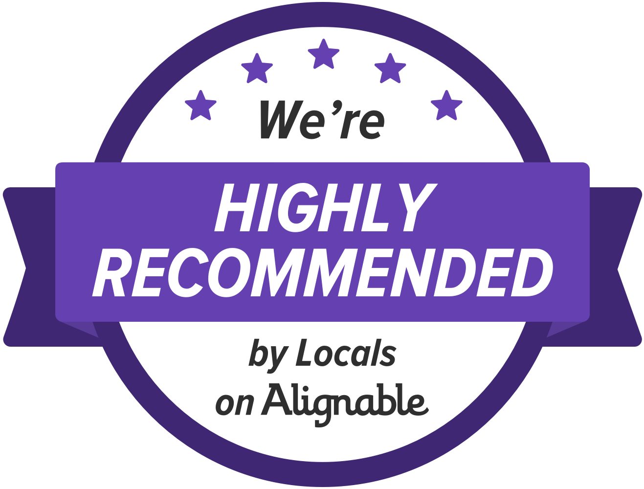 We're Highly Recommended by Small Business locals online.