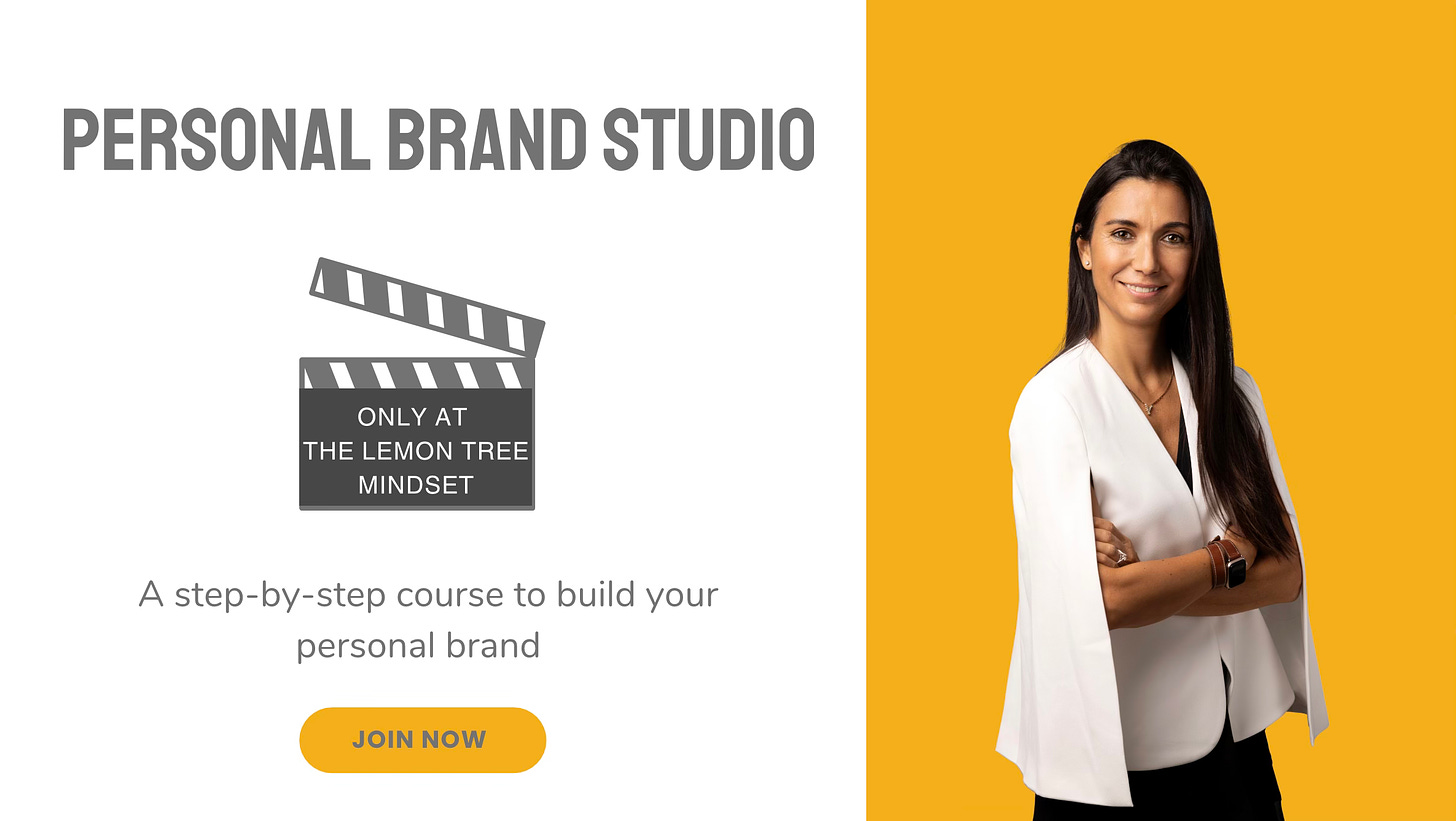 Flyer of the personal brand studio with my picture looking in the camera wearing a white jacket