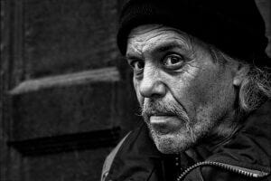 Homeless man. Pixabay
