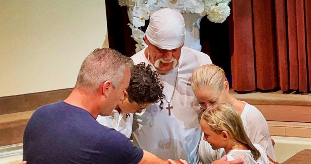 Hulk Hogan Gets Baptized, “Total Surrender and Dedication to Jesus”