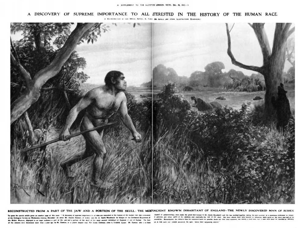 Full body reconstruction of Piltdown Full body reconstruction of Piltdown