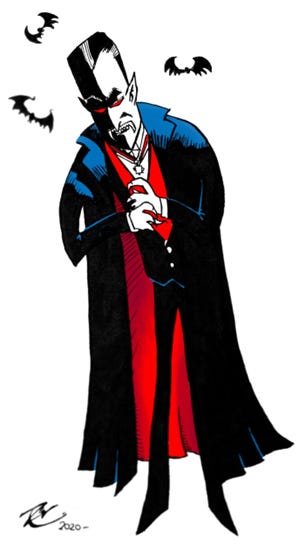 A slightly half-arsed illustration of Dracula