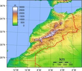 carte : Géographie du Maroc