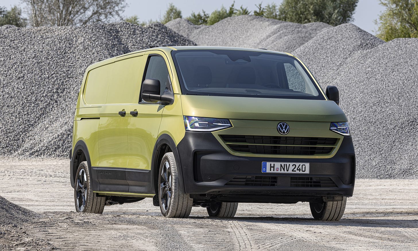 La nueva Volkswagen Transporter contará con tres niveles de potencia 100% eléctrica.