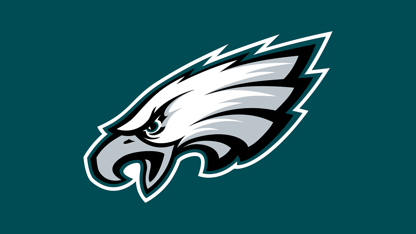 Philadelphia Eagles logo hides a secret optical illusion as the ONLY NFL  badge facing left - can you spot hidden letter? | The US Sun
