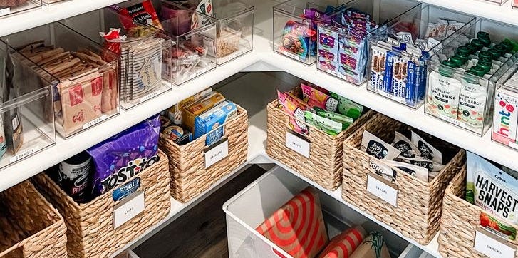 I loved organizing this pantry! The client requested a combo of clear and solid bins in white and warm tones. I decanted her baking supplies as well as all of her snacks, which saved a ton if space. Now everything has a place and it's much easier for them to cook and grocery shop! ✨ I loved organizing this pantry! The client requested a combo of clear and solid bins in white and warm tones. I decanted her baking supplies as well as all of her snacks, which saved a ton if space. Now everything has a place and it's much easier for them to cook and grocery shop! ✨