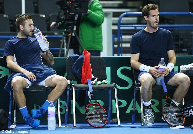 davis cup fed cup with dan evans coke head