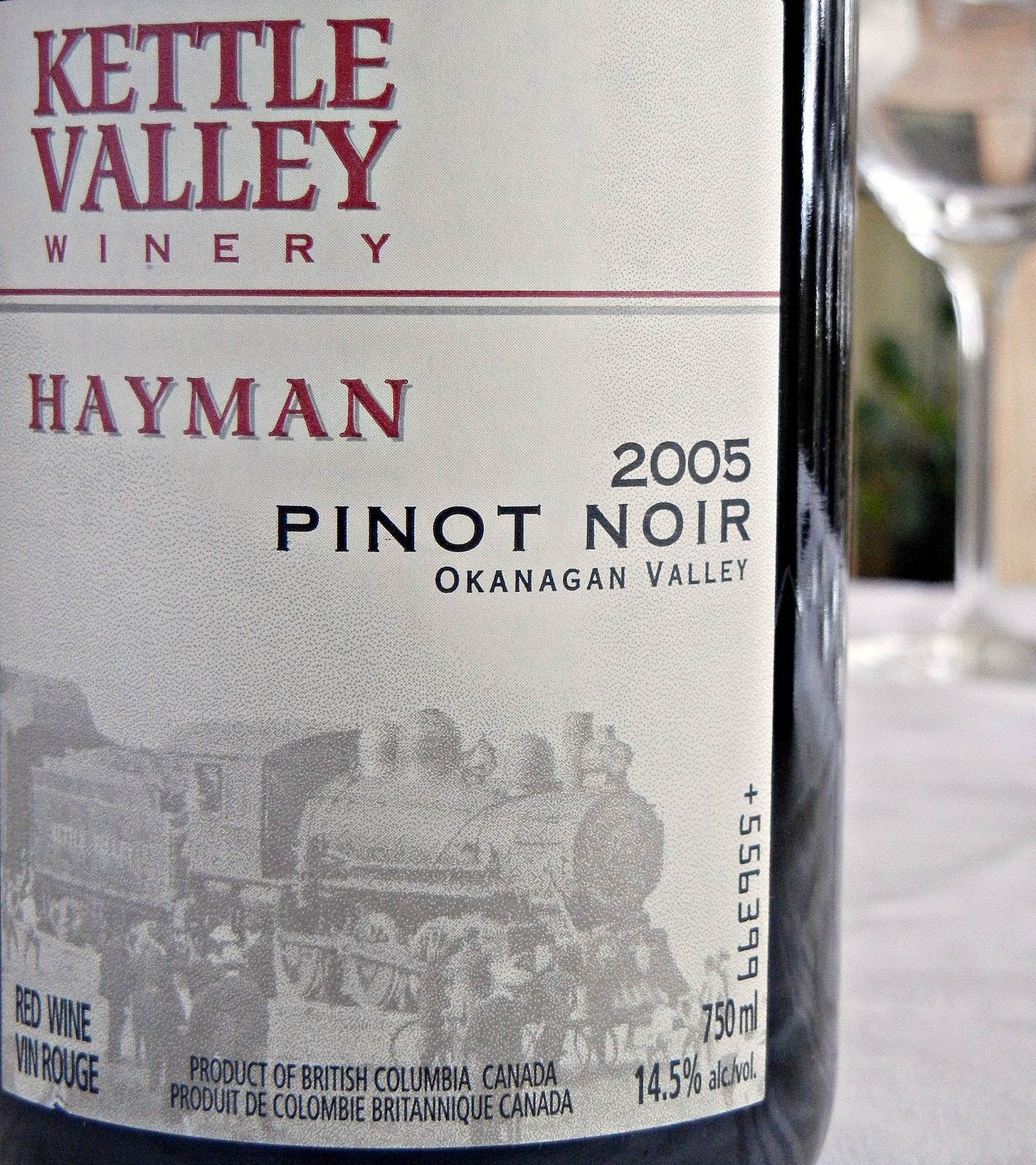 Kettle Valley Hayman Pinot Noir 2005 Label - BC Pinot Noir Tasting Review 25
