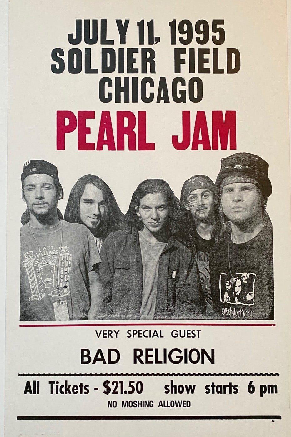 Pearl Jam Chicago 1995 | Collectionzz