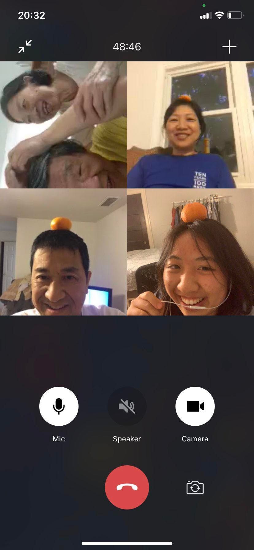video call with grandparents