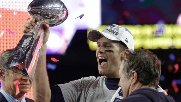 tom brady wins fourth super bowl xlix trophy with new england patriots 2015