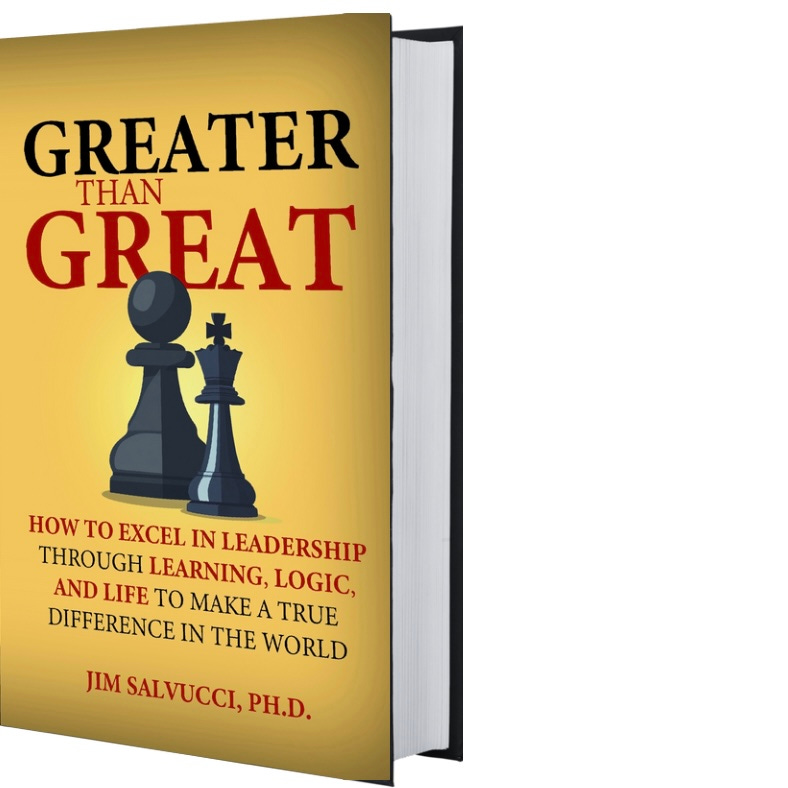 Image of Greater than Great with a yellow cover and black and red lettering